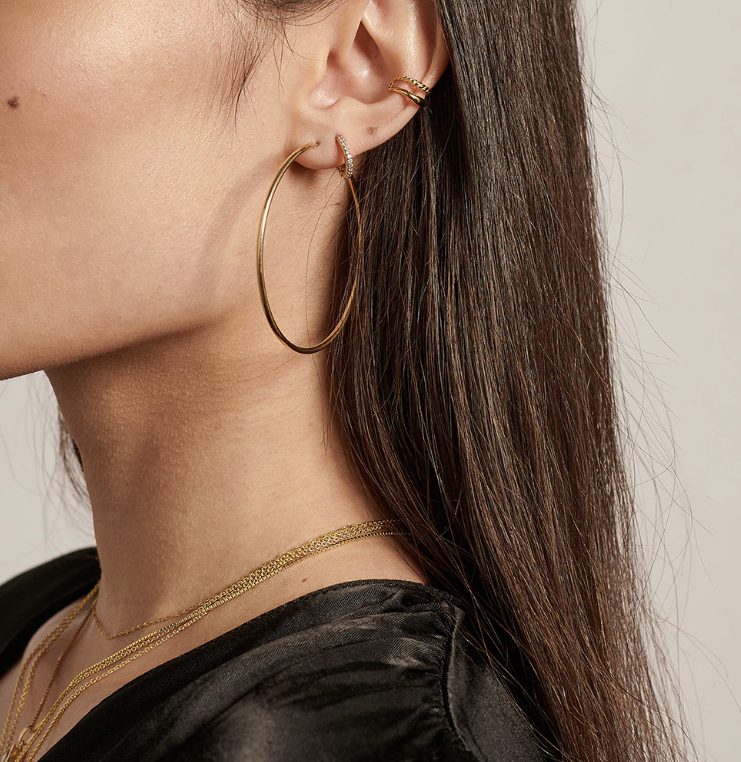 Large hoop earrings from Edge of Ember | Ode2style.com