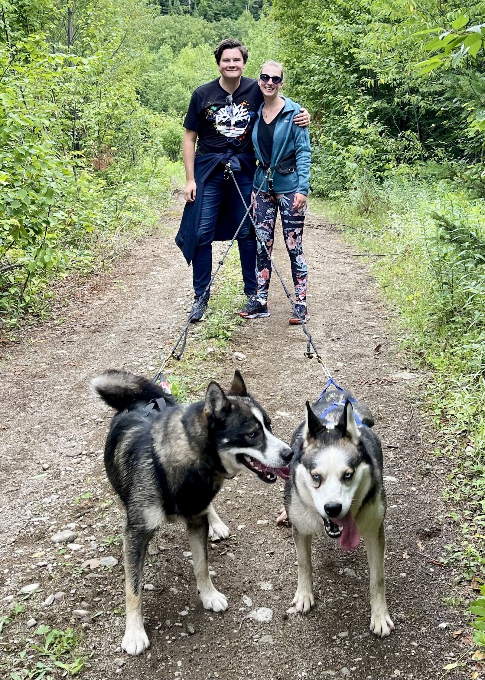 Astrid & Christian with huskies in the mountains | Ode2style.com