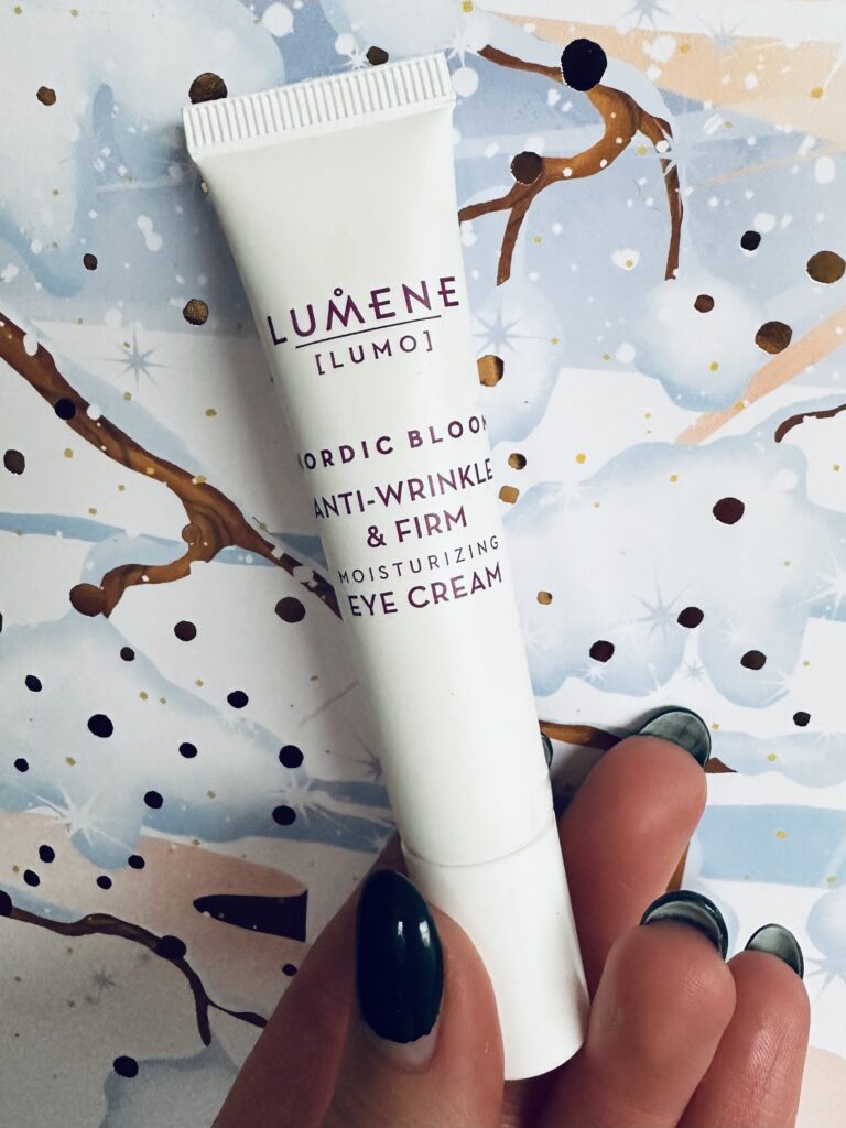 Tube of Lumene (Lumo) Nordic Bloom Anti-wrinkle & firm moisturising eye cream