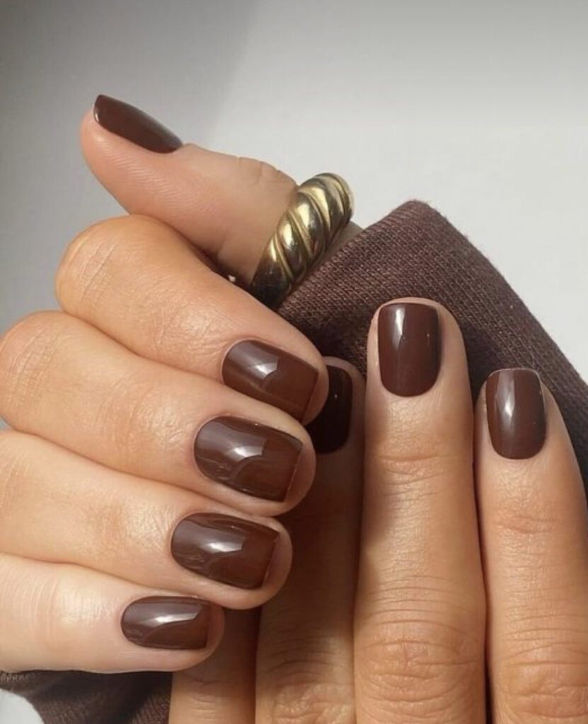 There’s a shade of chocolate nails for everyone out there